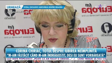 Star Magazin. Corina Chiriac, totul despre iubirea neîmplinită: M-am îndrăgostit foarte târziu