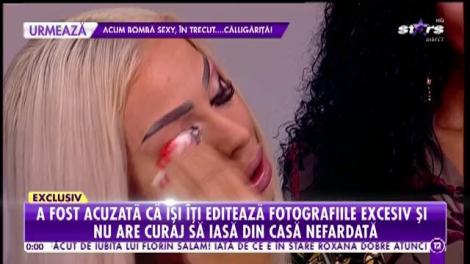 Iasmina Halas a acceptat provocarea demachierii în direct!  Cum arată artista fără pic de machiaj