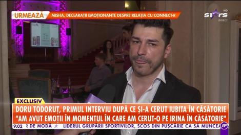 Star Matinal. Doru Todoruţ, interviu după ce și-a cerut iubita în căsătorie: Spre fericirea mea, Irina a acceptat