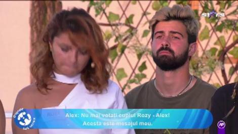 Dragoste fără secrete. Rozy şi Alex au ieşit din competiţie! Cursa celor 100 de zile s-a terminat pentru ei!