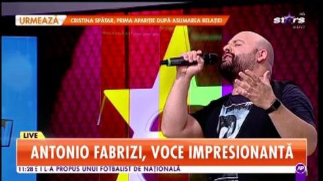 Antonio Fabrizi cântă live la Star Matinal