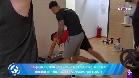 Dragoste fără secrete. Un instructor de fitness i-a pus pe băieţi să tragă din greu!