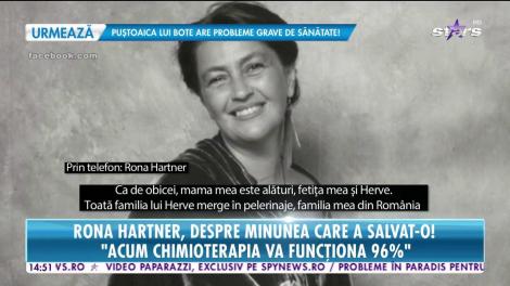 Rona Hartner, totul despre minunea care a salvat-o! „Am avut embolie pulmonară din cauza tratamentului”