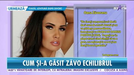 Cum și-a găsit Oana Zăvoranu echilibrul în viața ei