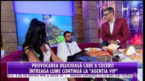 Agenția Vip. Provocare delicioasă. Sali Levent se înfruptă din cele mai gustoase preparate în timp ce vorbeşte