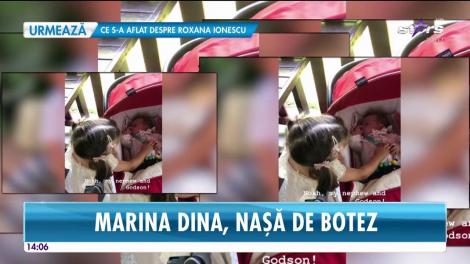 Marina Dina, nașă de botez pentru nepoțelul ei