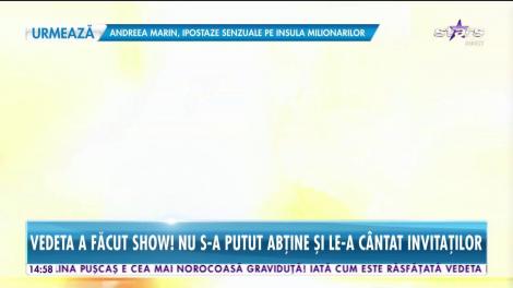 Primele imagini de la botezul băieţelului Mirelei Boureanu Vaida. Vedeta nu s-a putut abține și le-a cântat invitaților