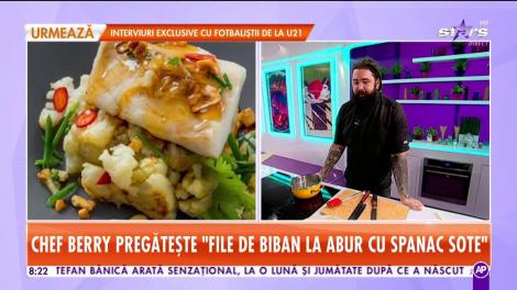 Star Matinal. Rețeta zilei! Chef Berry pregătește file de biban de mare cu orez negru