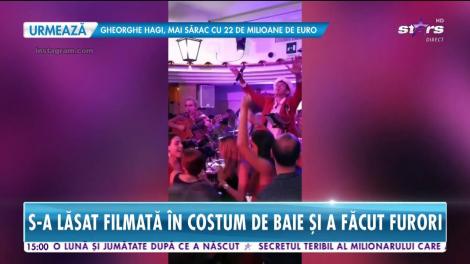 Andreea Marin, sexy pe plajele din insula Capri. Vedeta s-a lăsat filmată în costum de baie și a făcut furori