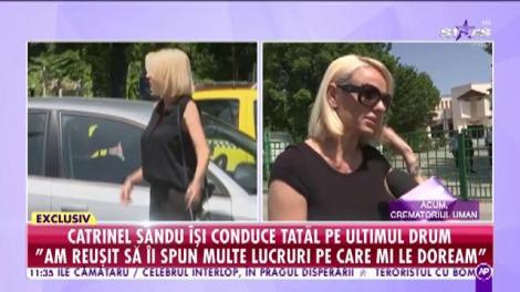Star Matinal. Cea mai grea zi pentru Catrinel Sandu. Vedeta îşi conduce tatăl pe ultimul drum