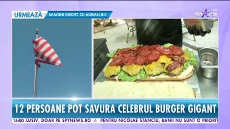 Star Magazin. Burger gigant de Ziua Americii. 12 persoane pot savura din gustosul preparat!