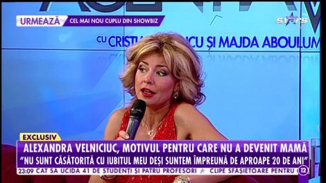 Alexandra Velniciuc, motivul pentru care nu a devenit mamă! "Îmi e foarte bine aşa cum sunt!"