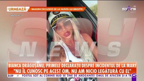 Primele declarații ale Biancăi Drăgușanu, după ce șoferul mașinii în care se afla a fost depistat că a consumat substanțe interzise