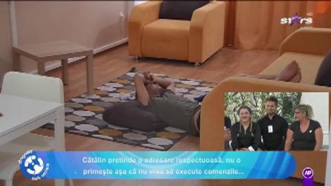 Dragoste fără secrete. Carmen, scoasă din minți de Cătălin: Tragi perdeaua sau mă arunc de pe geam?