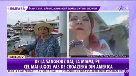 Saveta Bogdan, de la Sângeorz Băi, la Miami, pe cel mai luxos vas de croazieră din America