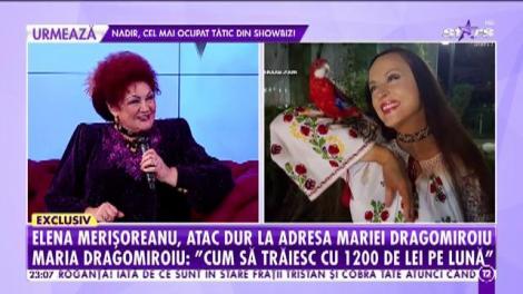 Agenția Vip. Elena Merișoreanu, atac dur la adresa Mariei Dragomiroiu. Totul a pornit de la o pensie