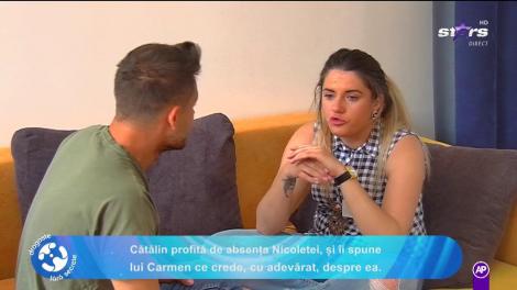 Dragoste fără secrete. Cătălin îi spune lui Carmen ce crede, cu adevărat, despre ea