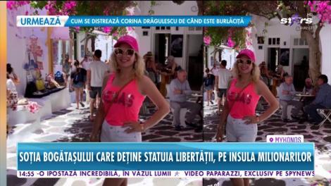 Star News. Iasmina Hill, soţia milionarului care deţine Statuia Libertăţii, a petrecut pe insula milionarilor