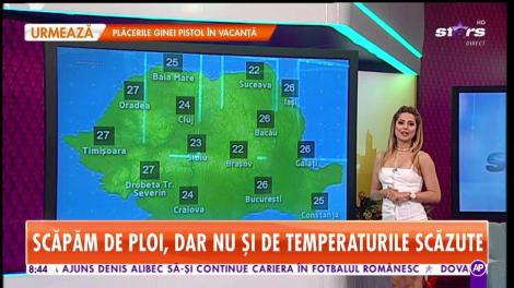 România scapă de ploi, dar nu şi de temperaturile scăzute