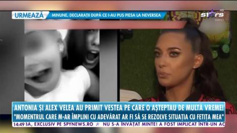 Star News. Antonia şi Alex Velea au primit vestea pe care o aşteptau de multă vreme
