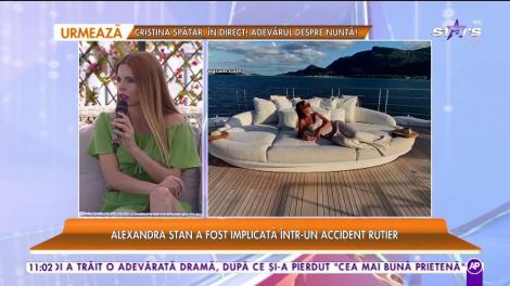 Alexandra Stan a fost implicată într-un accident rutier