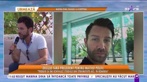 Decizie fără precedent pentru Matteo Politi! "Pot profesa ca medic rezident"