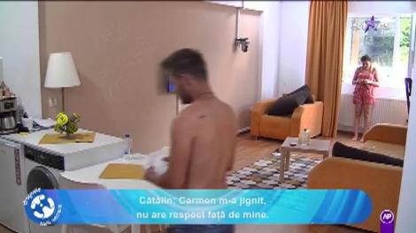 Dragoste fără secrete. Ceartă între Carmen și Cătălin: M-am cam săturat și vreau acasă. Ea este de vină pentru situația asta