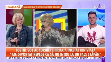 Fostul soţ al Corinei Chiriac a încetat din viaţă