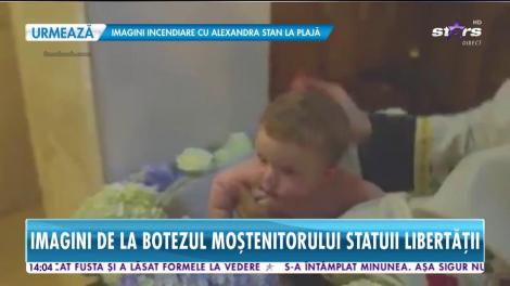 Star News. Imagini de la botezul moştenitorului Statuii Libertăţii! Iasmina Hill şi-a dorit neapărat ca băieţelul ei să fie creştinat în România
