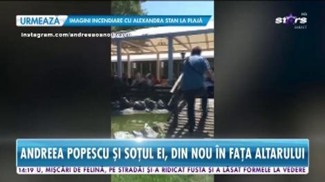 Star News. Andreea Popescu şi soţul, din nou în fața altarului. Cei doi au fost nași la o nuntă spectaculoasă