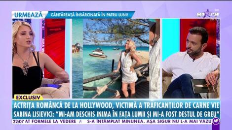 Sabina Lisievici, actriţa româncă de la Hollywood, victimă a traficanţilor de carne vie
