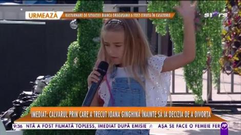 Mică și foarte talentată! Maria Lungu a cântat, la Star Matinal, melodia Doza de râs