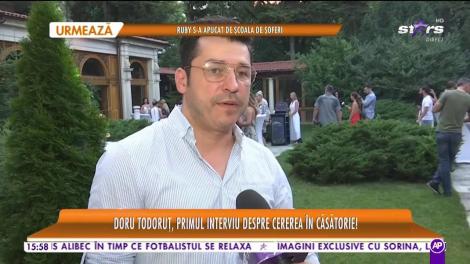 Star la mare fitza. Doru Todoruț, primul interviu despre cererea în căsătorie: Deocamdată nu ne grăbim cu nimic