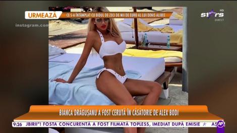 Star Matinal. Bianca Drăguşanu a fost cerută în căsătorie de Alex Bodi