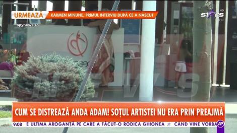 Când vine vorba de distracţie, nimeni nu o întrece! Ce a făcut Anda Adam fără ca soţul ei să fie de faţă?