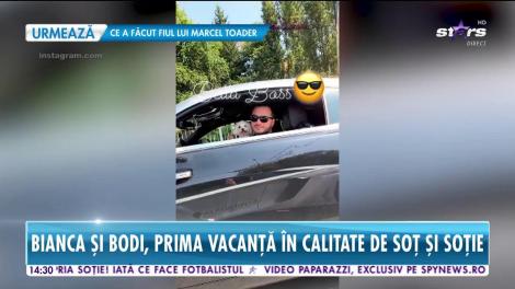 Bianca Drăguşanu şi Alex Bodi,  prima vacanţă în calitate de soţ şi soţie!
