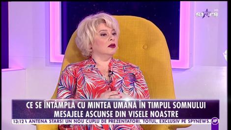 Lumea Nevăzută. Mesajele ascunse din visele noastre. Lorena Diaconescu: Visele sunt mesaje ale subconștientului