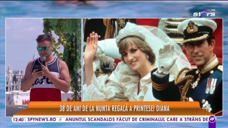 S-au împlinit 38 de ani de la nunta Prințesei Diana cu Prințul Charles