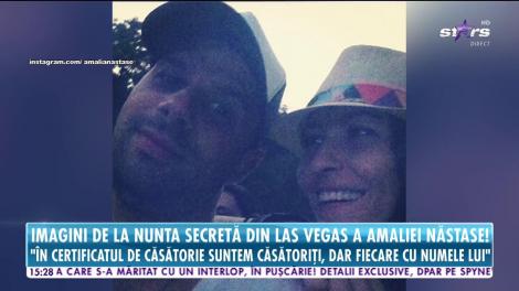 Imagini de la nunta secretă din Las Vegas a Amaliei Năstase!