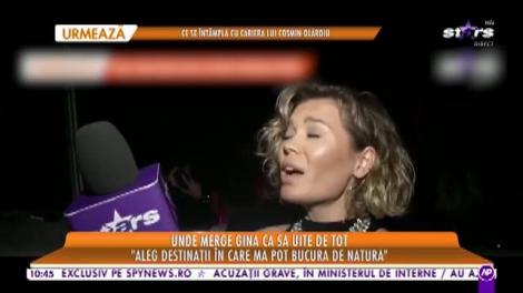 Gina Pistol, dezvăluiri din vacanţă! Unde a ales să plece şi să uite de tot