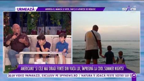 Americanu', la Cool Summer Nights! Actorul Emil Mitrache, împreună cu cele mai dragi ființe într-un platou de televiziune
