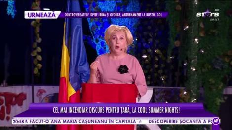 Sosia Vioricăi Dăncilă, câștigătoarea iUmor, discurs pentru țară, la Cool Summer Nights