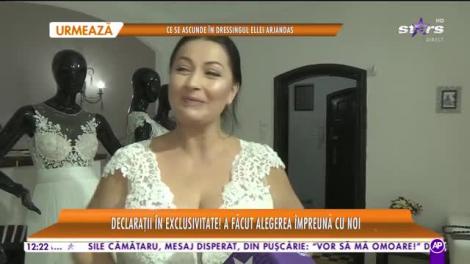 Ce rochie de mireasă a ales Gabriela Cristiea pentru ziua cea mare