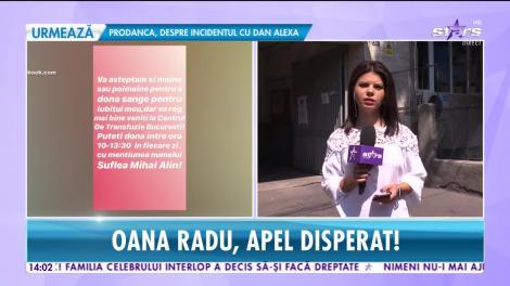 Oana Radu face un apel disperat pentru a salva viaţa iubitului ei, care a fost incendiat de un vecin!