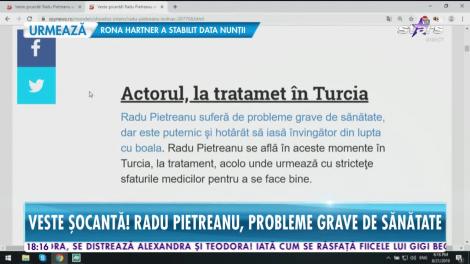 Star News. Veste şocantă. Radu Pietreanu are probleme grave de sănătate