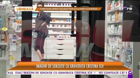 Christina Ich face senzaţie pe străzile din Capitală! Nici nu zici că este în ultimul trimestru de sarcină!
