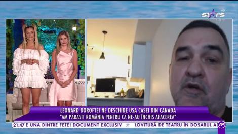 Cool Summer Nights. Leonard Doroftei își deschide ușa casei din Canada: Am părăsit România pentru că ne-au închis afacerea