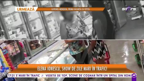 Star la mare fitză. Elena Ionescu a făcut un show de zile mari în trafic