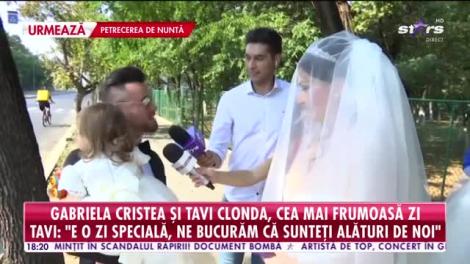 Star News. Gabriela Cristea, superbă în ziua nunții. Mirii s-au emoționat până la lacrimi