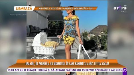 Primele imagini cu fetița lui Karmen Minune!  Cum a fost primită de soţ şi de socri